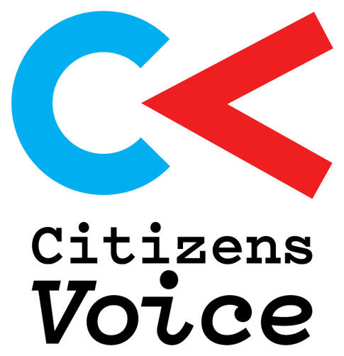 Logo for CitizensVoice, a program by RNW Media