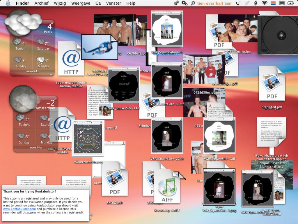 &#39;Konfabulator, this copy is unregistered&#39;, 1992